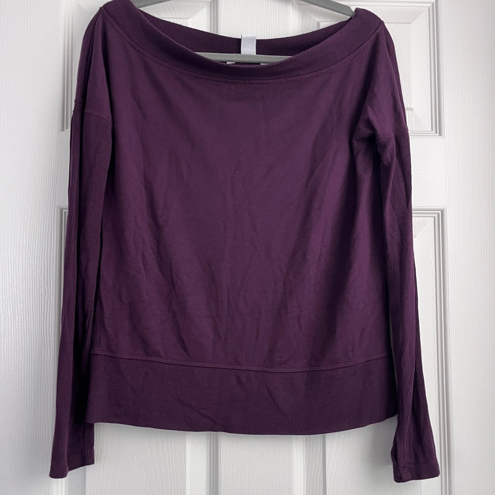 Super Cozy Athleta Off-the-Shoulder Long Sleeve Top